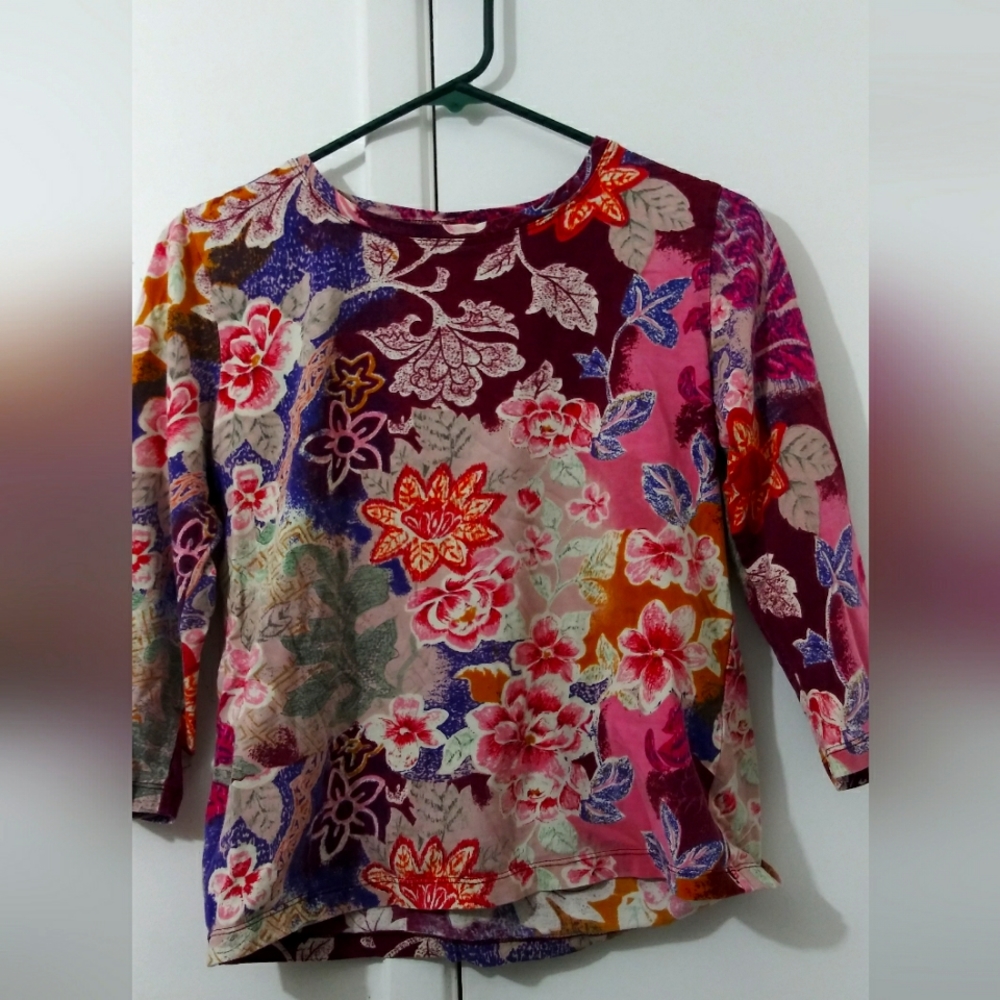 Coldwater Creek XS floral Blouse
